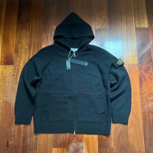 Stone Island Zip-Up Hooded Sweater
