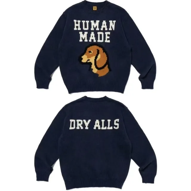 Knit Sweater Human Made Dog Logo