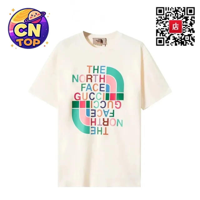 Graphic T-Shirt The North Face x Gucci Logo Print
