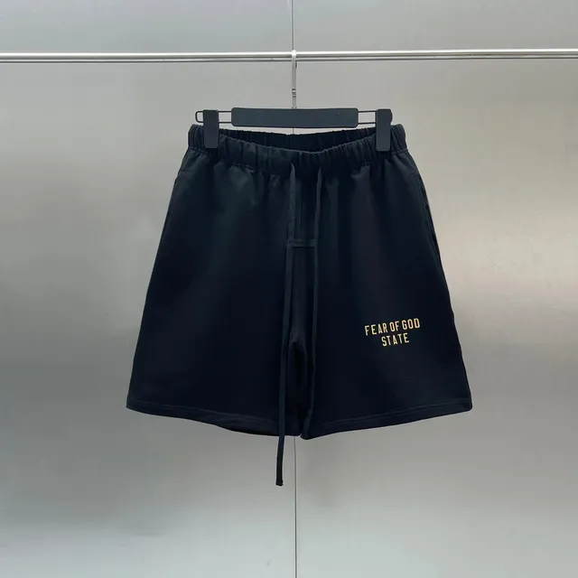 Fear of God Shorts Gold Logo