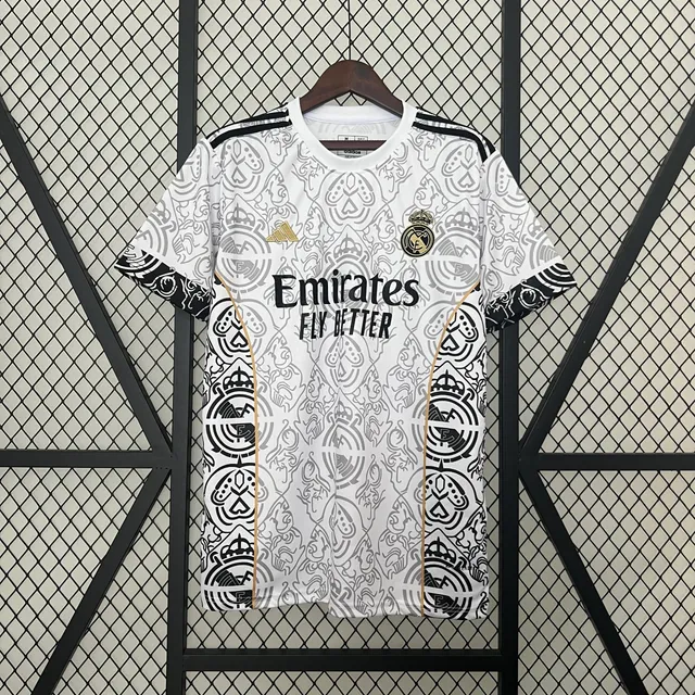 Adidas Real Madrid Home Jersey Ornamental Print