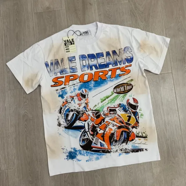 Vale Forever Vale Dreams Sports Tee Motorcycle Graphic