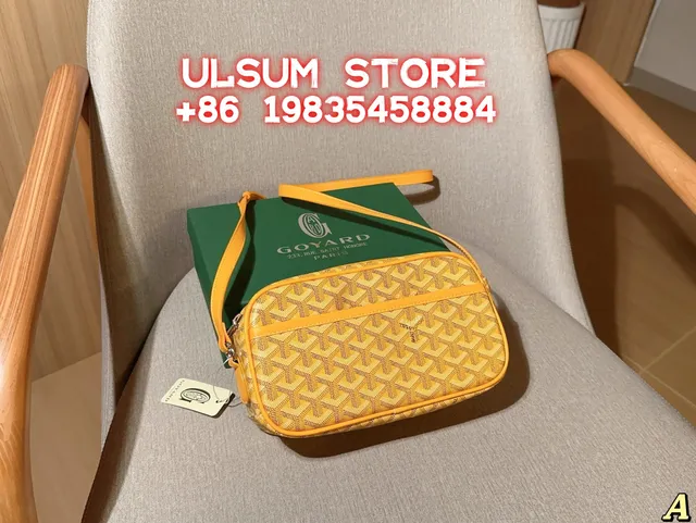 Goyard St. Louis Yellow Goyardine Canvas