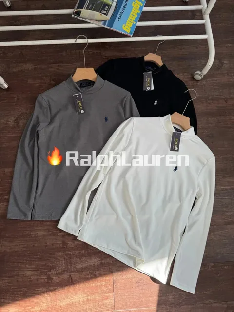 Polo Ralph Lauren Mock Neck Long Sleeve Tee Classic Fit