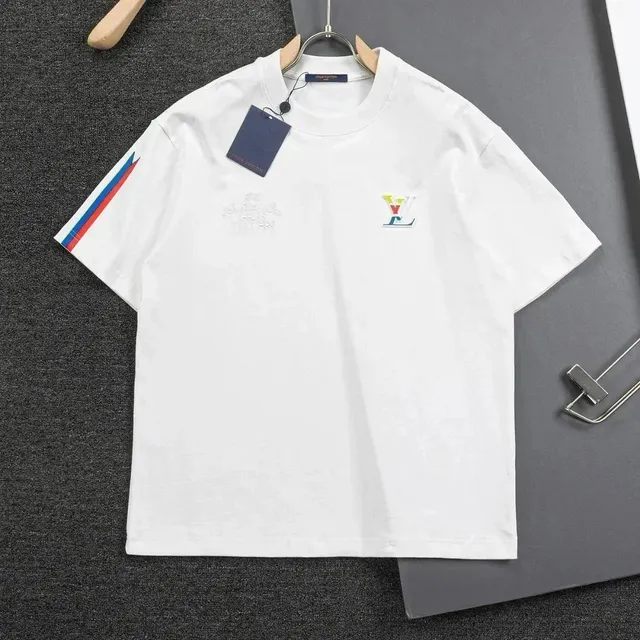 Louis Vuitton T-Shirt Multicolor Stripe Sleeve