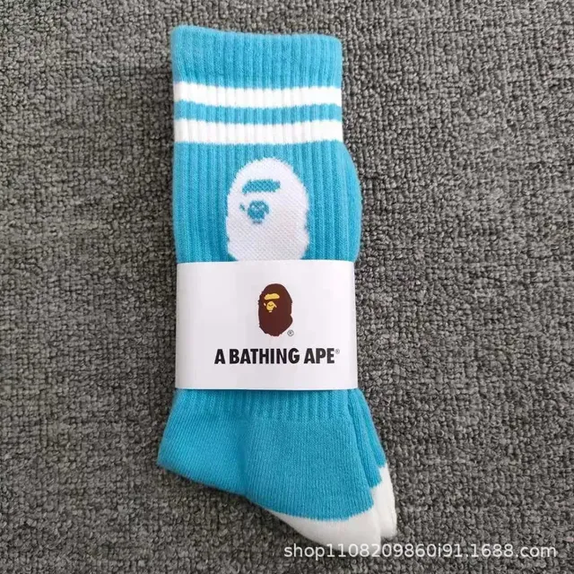 BAPE Crew Socks Ape Head Logo