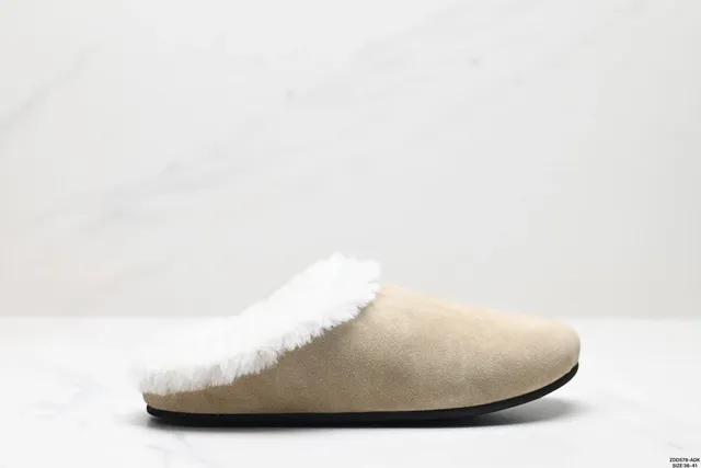 Birkenstock Faux Fur Slipper Two-Tone Suede