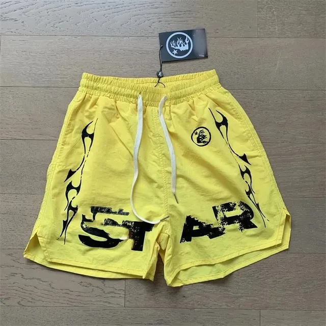 Hellstar Star Shorts Flame Print