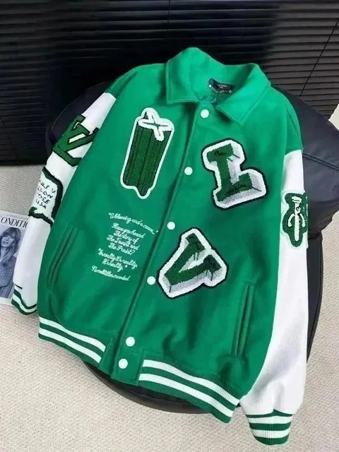 Varsity Jacket Embroidered Lettering