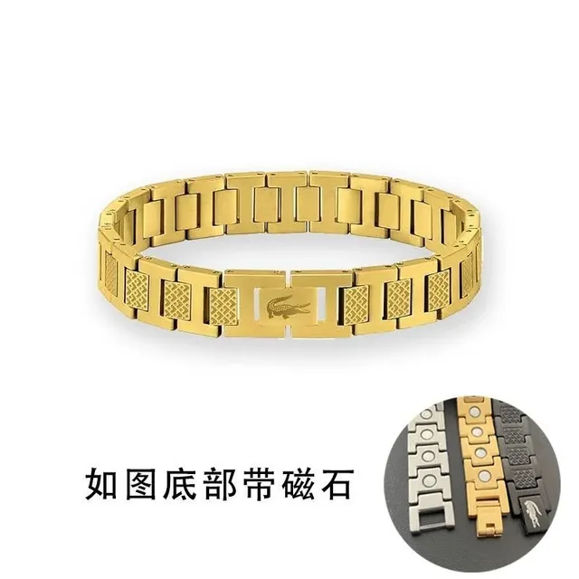 Lacoste Chain Bracelet Crocodile Logo