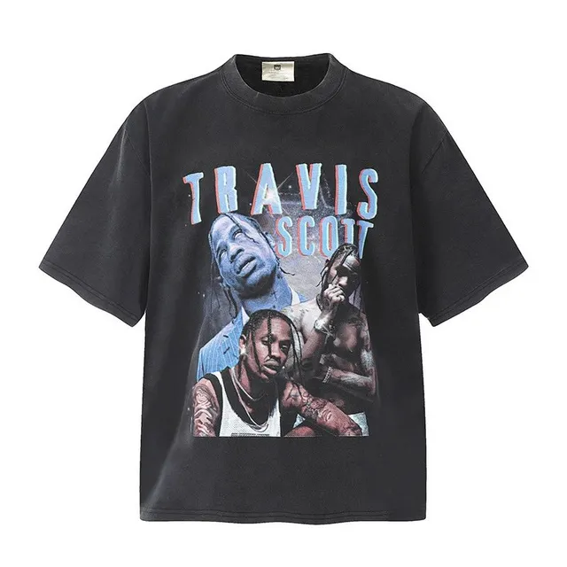 Graphic Tee Travis Scott Portrait Print