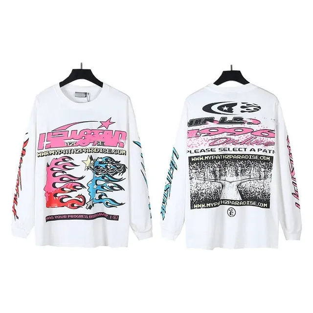 Hellstar Long Sleeve Tee Flame Graphic