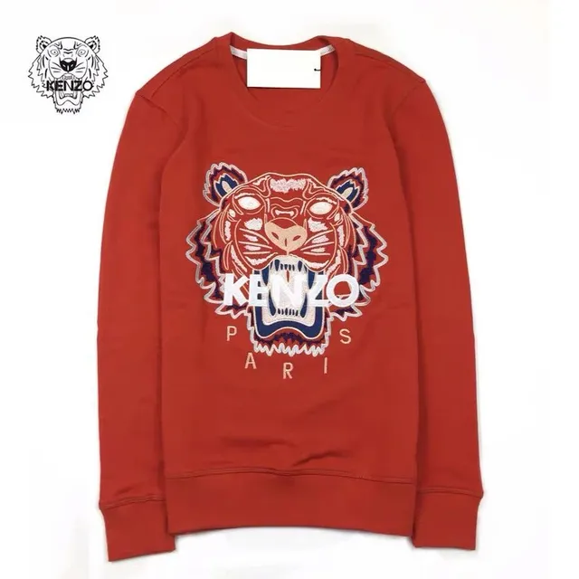 Kenzo Tiger Sweatshirt Embroidered Tiger Logo