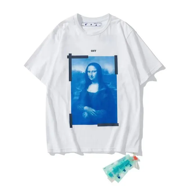 Off-White Mona Lisa Tee Blue Print