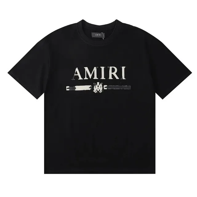 Logo Tee Distressed AMIRI Print