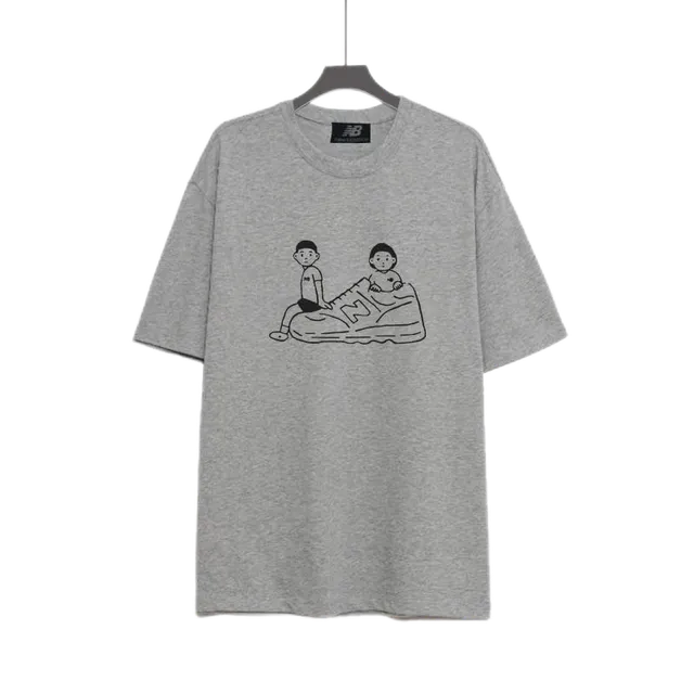 New Balance Graphic T-Shirt Sneaker Illustration