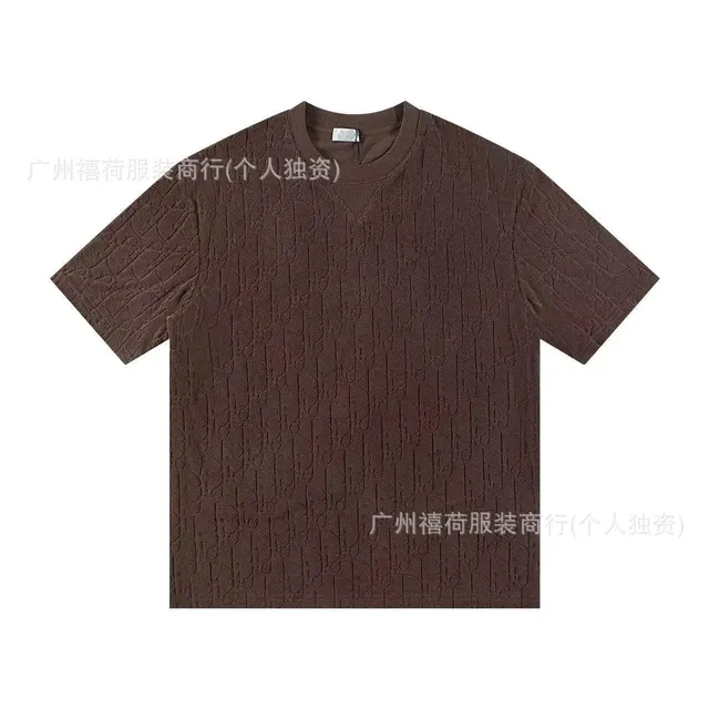 B803咖啡色(短袖)暗纹