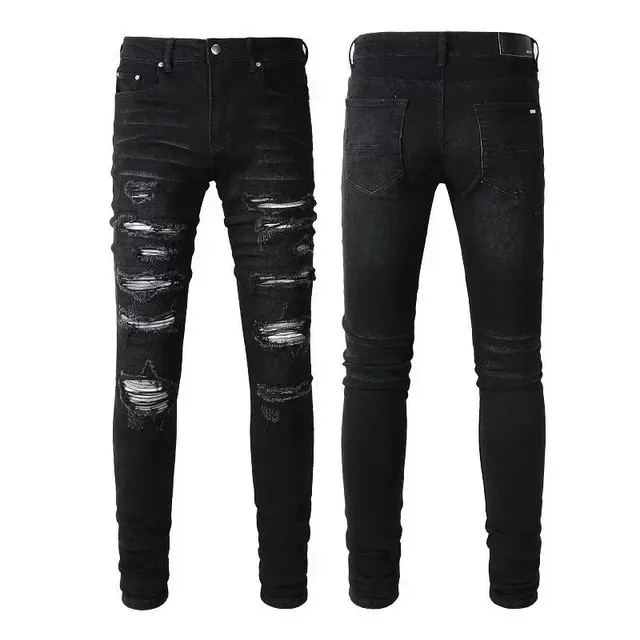 Amiri Distressed Skinny Jeans Heavy Ripped