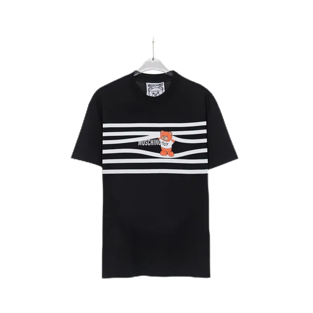 Moschino Graphic Tee Bear Stripe