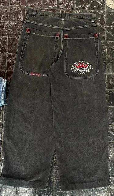 JNCO Baggy Jeans Crown Embroidery