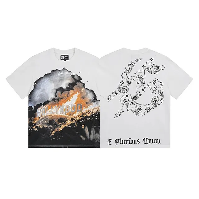 Godspeed Graphic Tee Hollywood Fire Print
