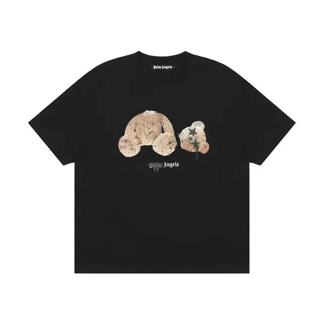Palm Angels Graphic Tee Teddy Bear Print