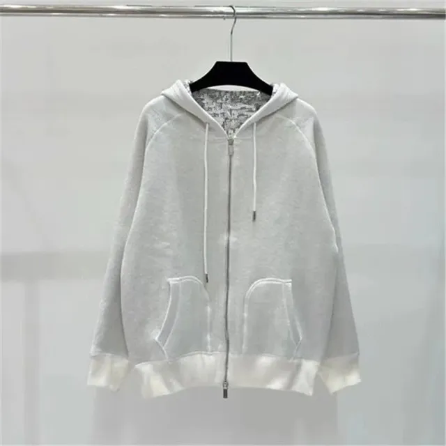 Zip-Up Hoodie Two-Tone