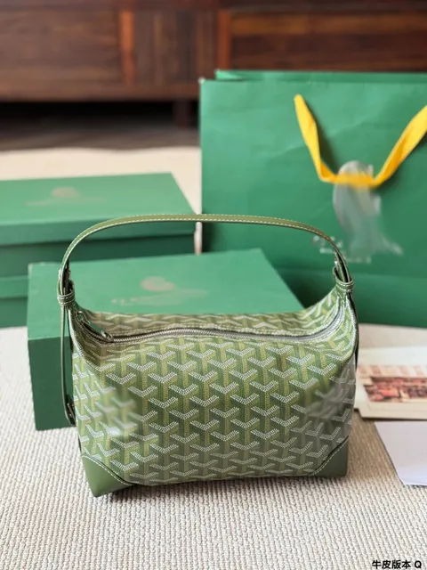 Goyard Saint Louis Green Goyardine Canvas