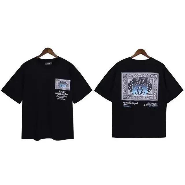 Amiri Graphic T-Shirt Bandana Print