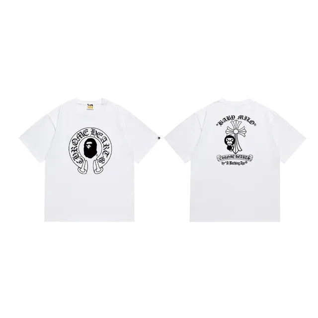 Graphic T-Shirt Chrome Hearts x BAPE