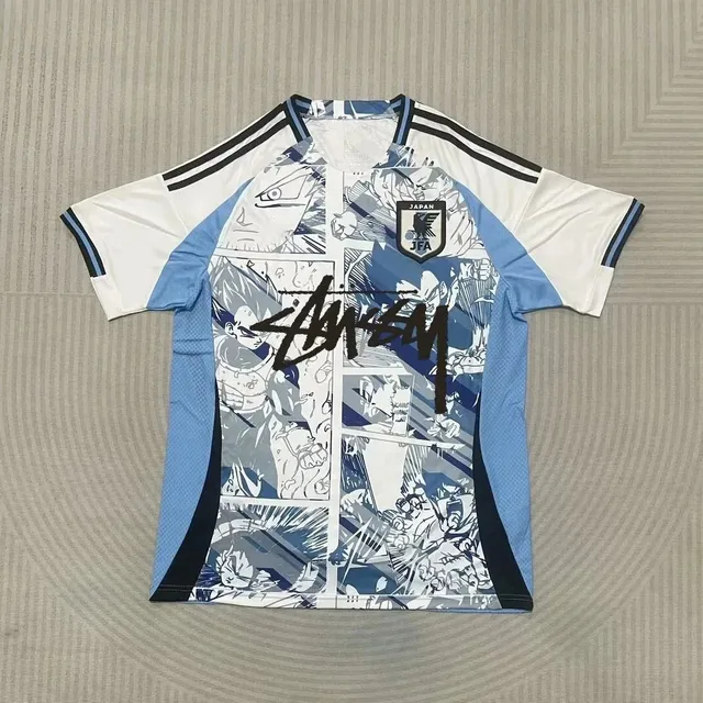 Adidas × Stüssy Japan National Team Jersey Stussy Manga Print