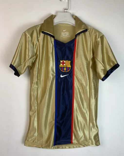 Adidas FC Barcelona Away Jersey 2005-06 Gold