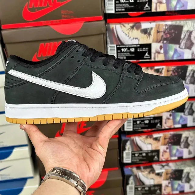 Nike Dunk Low Black White Gum
