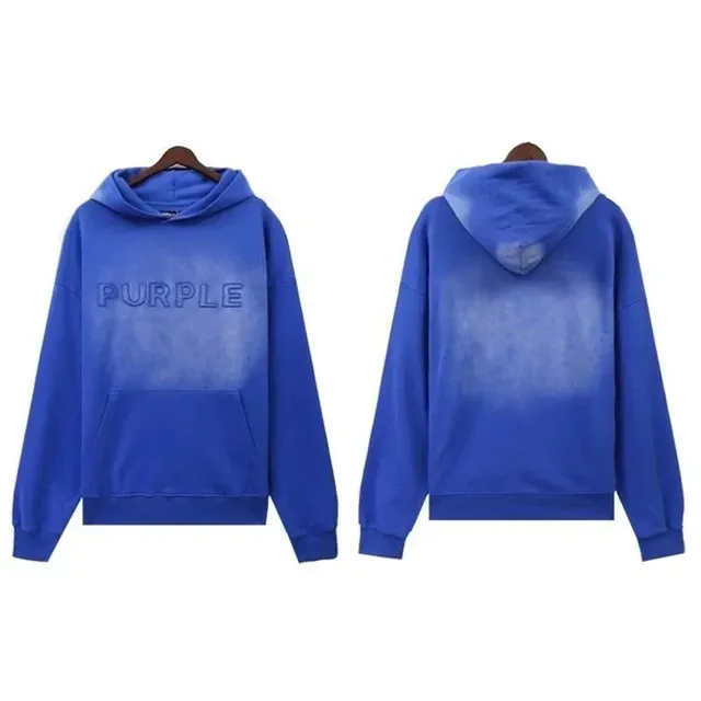 Purple Brand Hoodie Purple Embroidered