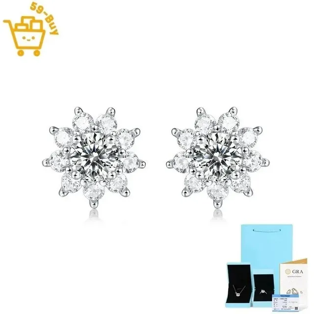 Tiffany & Co. Flower Earrings Diamond Cluster