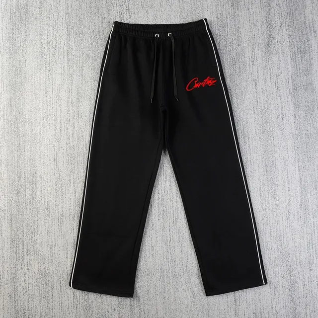 Corteiz Track Pants Red Logo