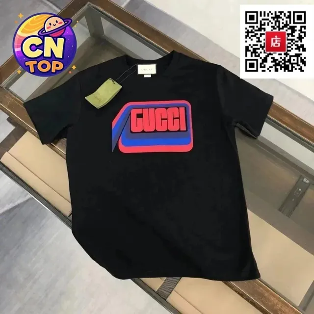 Gucci Graphic T-Shirt Bold Logo Print