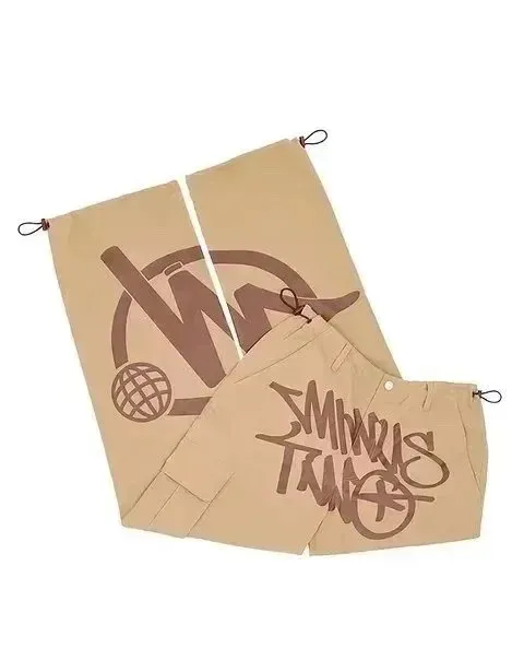 Minus Two Shorts Globe Logo Print