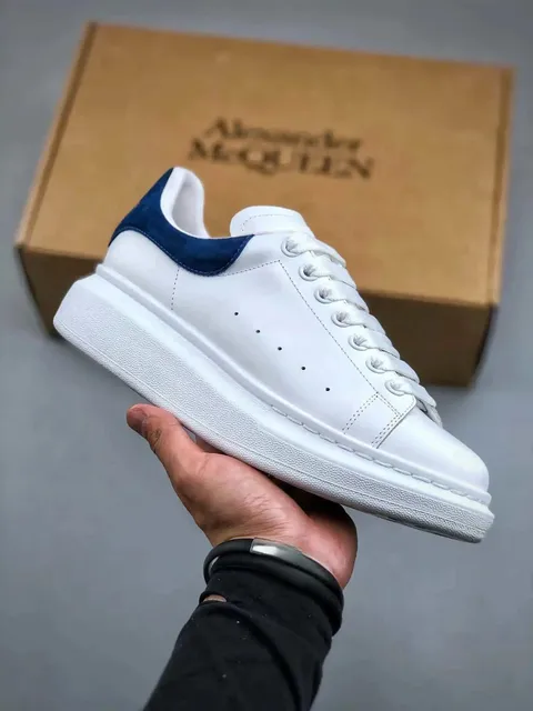 Alexander McQueen Oversized Sneaker White Navy