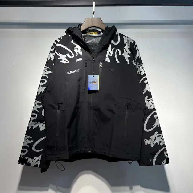 Elitework Windbreaker Jacket Graffiti Print