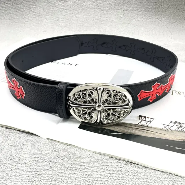 [15 red crosses - thickened round crosses] crow ch holy sword heart belt
