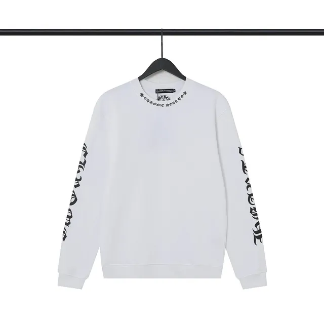 Crewneck Sweatshirt Chrome Hearts Logo Sleeve