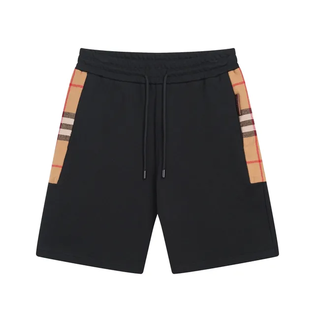 Burberry Check-Trim Shorts House Check Side Panels