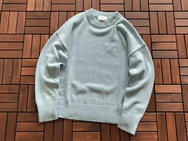 Amiri Crewneck Sweater Heart Embroidery