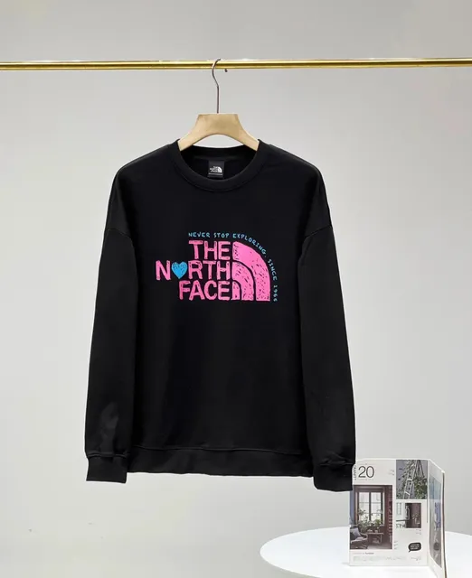 The North Face Crewneck Sweatshirt Pink Logo Print