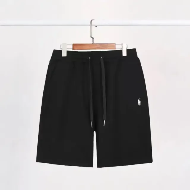 棉短裤黑色白马