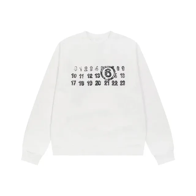 Maison Margiela Crewneck Sweatshirt Numbers Print