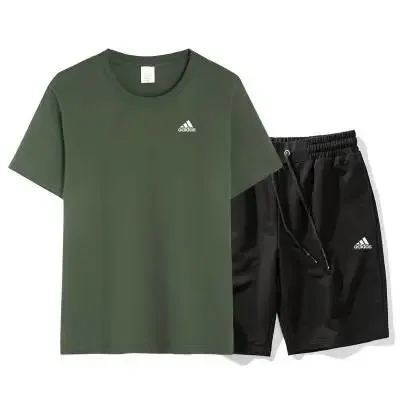 Adidas T-Shirt and Shorts Set Two-Piece Sport Set