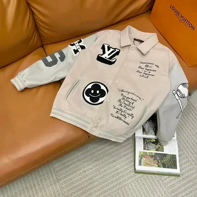Louis Vuitton Varsity Jacket Embroidered Logo and Script