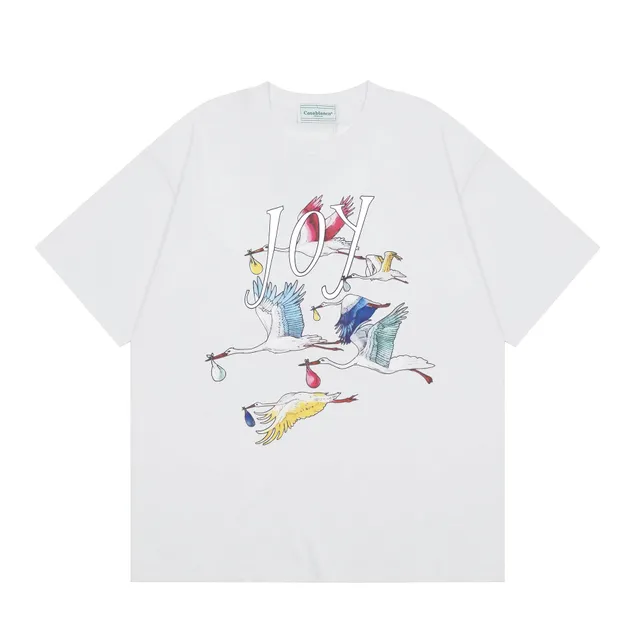 Casablanca Joy Stork Graphic Tee Stork Print